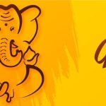Happy ganesh chaturthi festival creative banner background