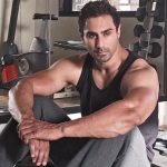 hot male model karan oberoi (KO) in the gym